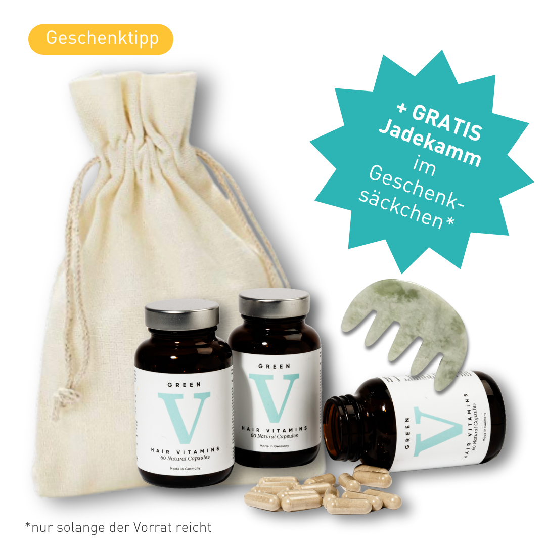 3 Monate Green V Hair Vitamins - X-Mas Promo