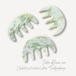 Load the image into the gallery viewer, Grüner JADE-Massagekamm