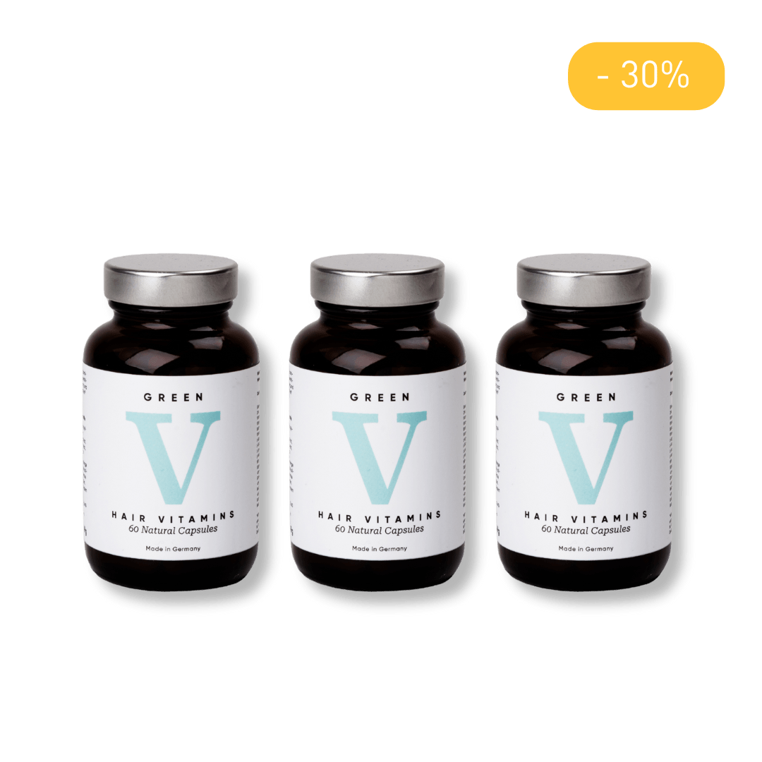 3 Monate Green V Hair Vitamins