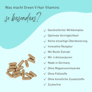 6 Monate Green V Hair Vitamins