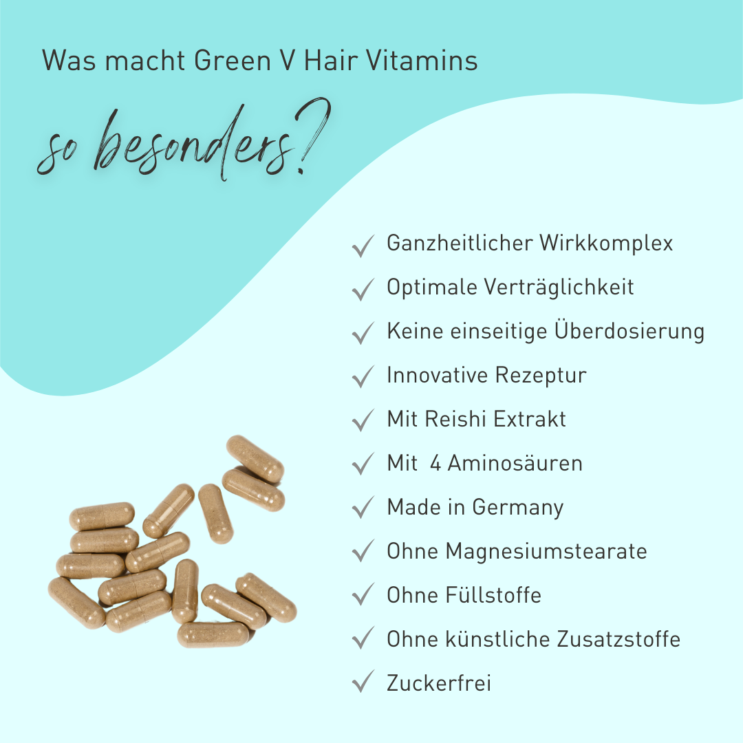 1 Monat Green V Hair Vitamins